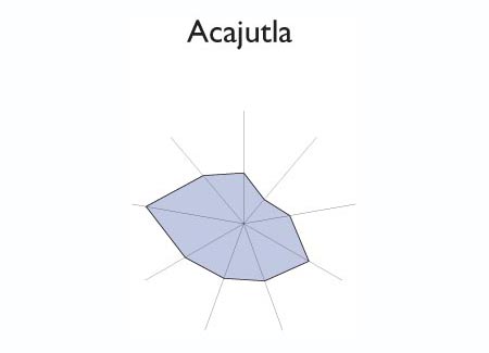 Star chart of ACAJUTLA